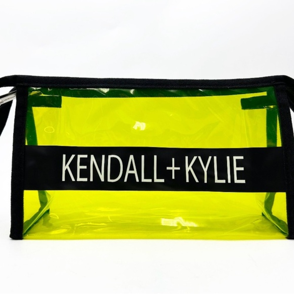 Kendall + Kylie Neon Yellow Transparent Bag NWOT